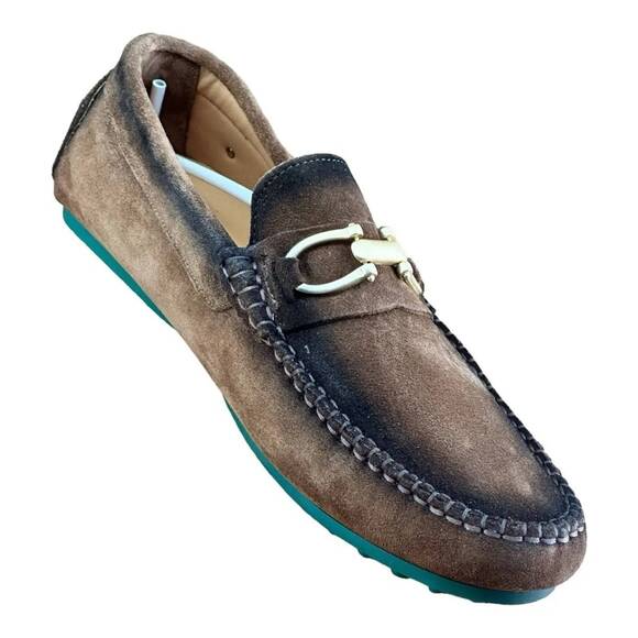 Re Ferdinando Men Driver Loafer slip-on Brown suede